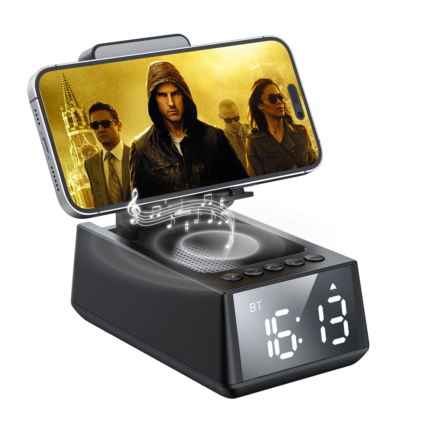 CHIFENCHY Birthday Gifts for Men Women, Cell Phone Stand Bluetooth Speaker with Anti-Slip Base, Hd Surround Sound, Cool Multi Functional Gadget, Unique Gift for Him, Her, Husband, Wife, Dad, Mom